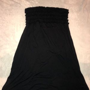 Black Strapless Coverup